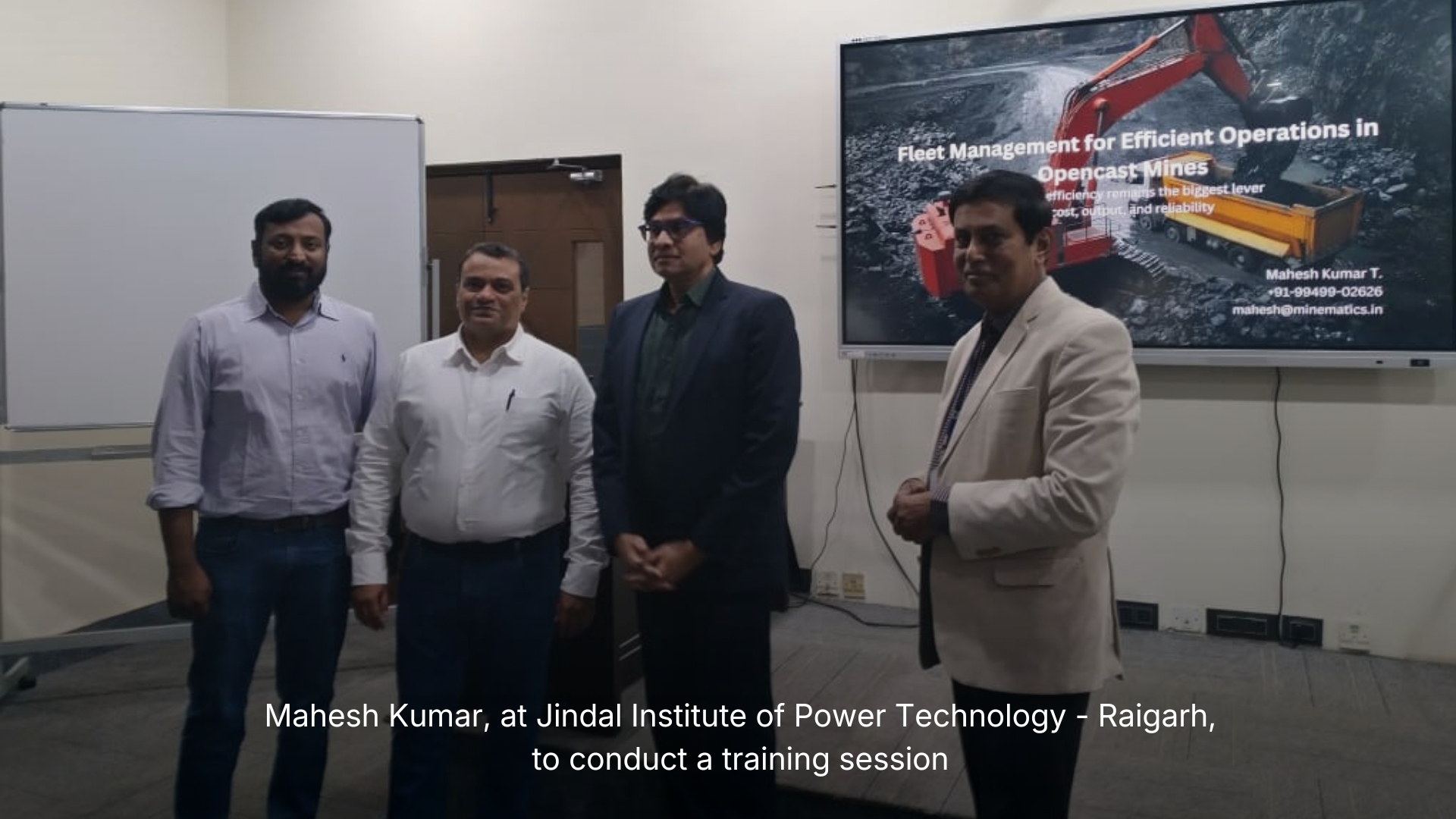 Training session at Jindal Institute of Power Technology, Raigarh