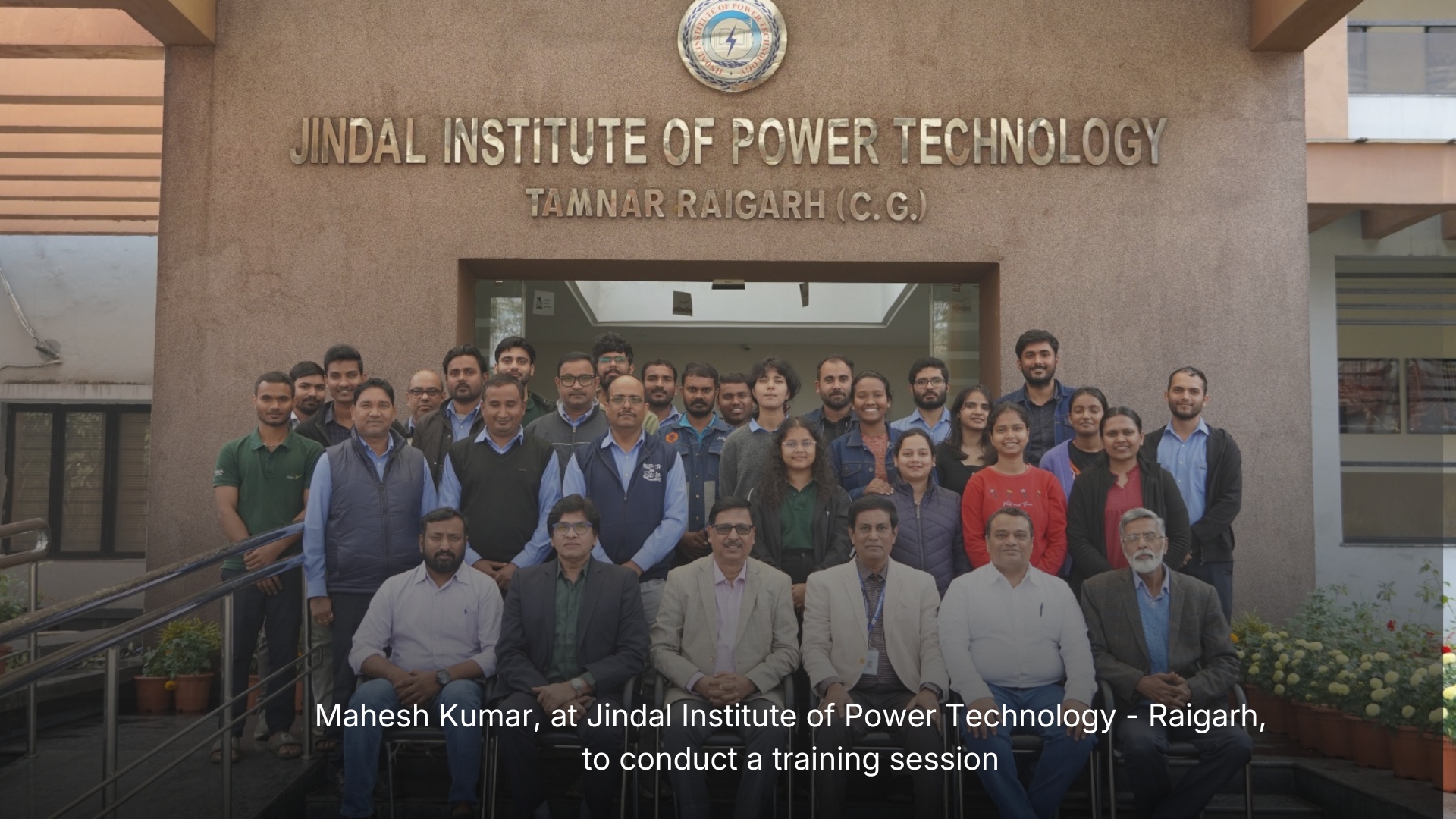Training session at Jindal Institute of Power Technology, Raigarh